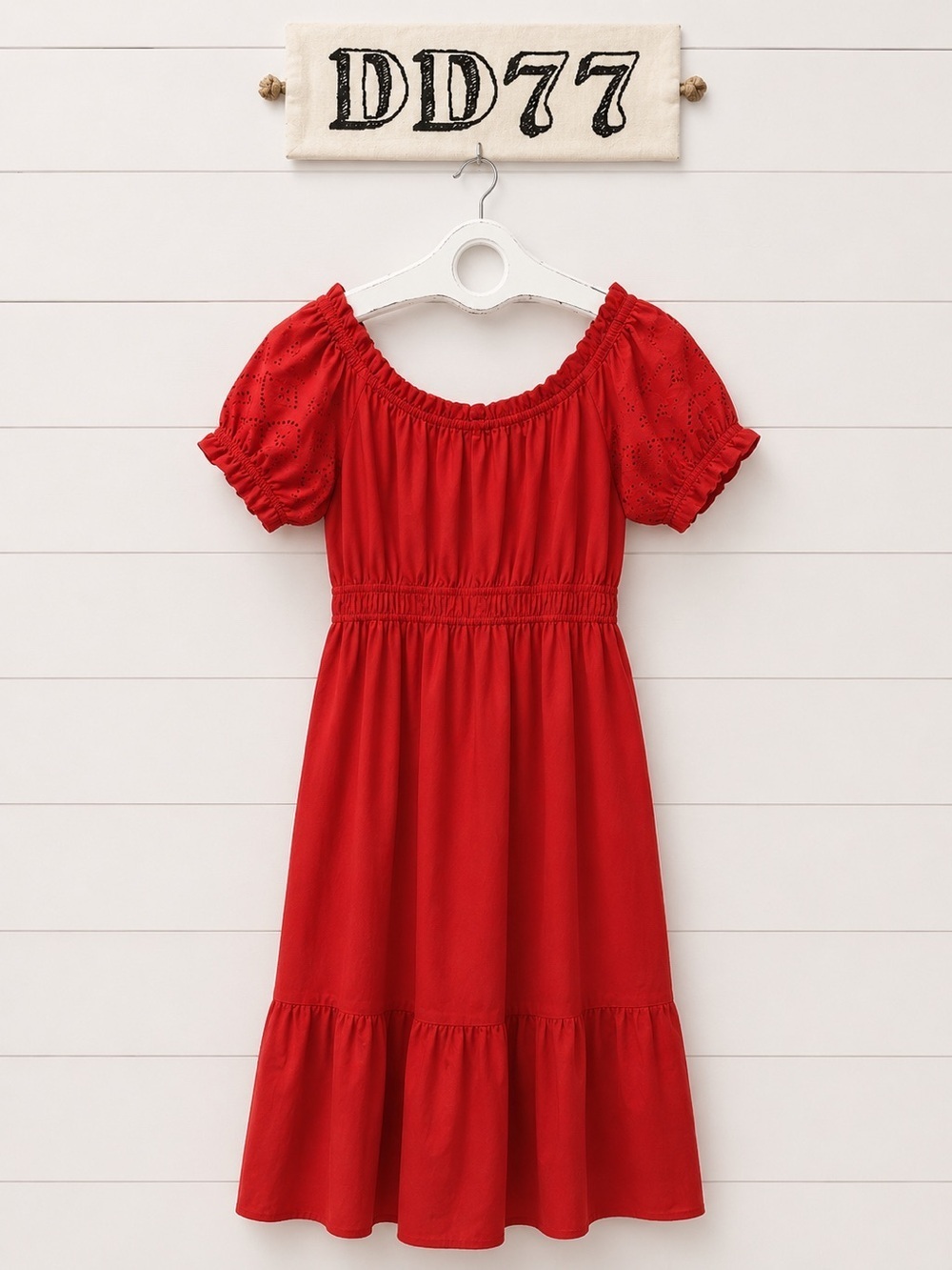 DD77 Off-Shoulder Cotton Dress – Size S/P